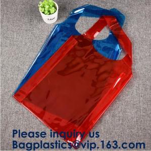 China Clear Purple Trendy  Shopping Bag,Folding PVC Tote Bag,Waterproof PVC Shopping Shoulder Bag, BAGEASE, BAGPLASTICS factory