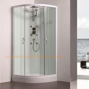 China 800 x 800mm quadrant shower enclosure sliding shower glass door with back jets factory