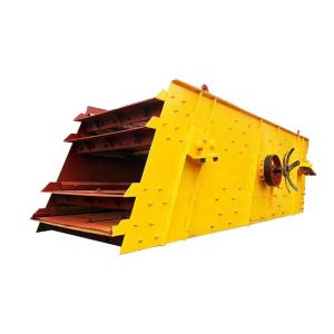 Building Materials Rectangular Vibrating Screen Machine With Circular Motion