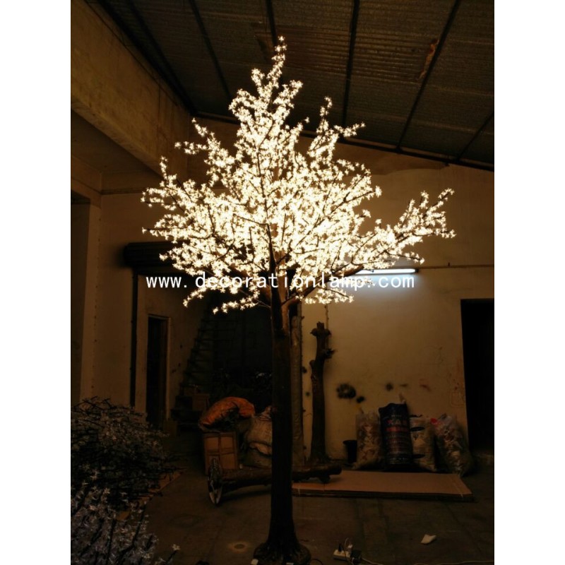 artificial lighted trees
