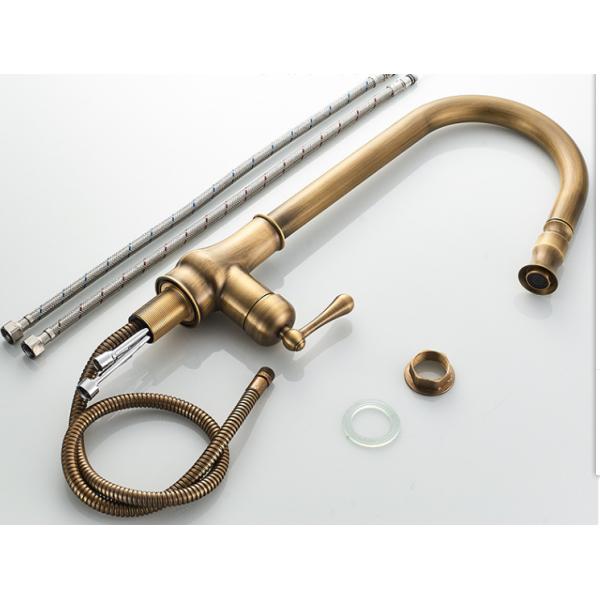 antique brass OEM Bronze CE Retro Bathroom Pull out Sink Faucets