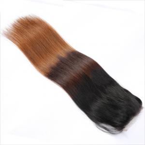 China Natural 3 Tone Color Straight Lace Closure Free Shedding Virgin Hair Lace Closure 30-50g on sale