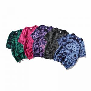 China wholesale custom printed fashionable summer nirvana tee shirts tie dye sublimation shirts on sale