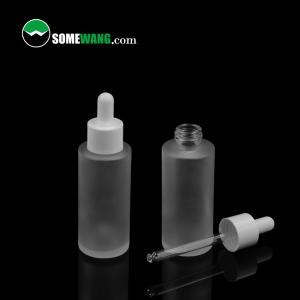 China 40ml Glass Dropper Essential Oil Container Matte Black Essential Oil Bottle ISO9001 factory