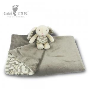 China PP Cotton Baby Bedding Set Leopard Rabbit Fleece Blanket 75 X 87cm factory