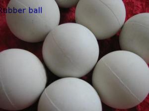China Low Temprature Resistant HNBR Solid Industrial Ball , Rubber Medicine Ball factory