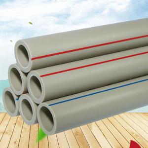 China Gray PPR Water Supply Pipes 20/25/50mm Hot Melt Thickened 1 Inch PPR Pipe on sale