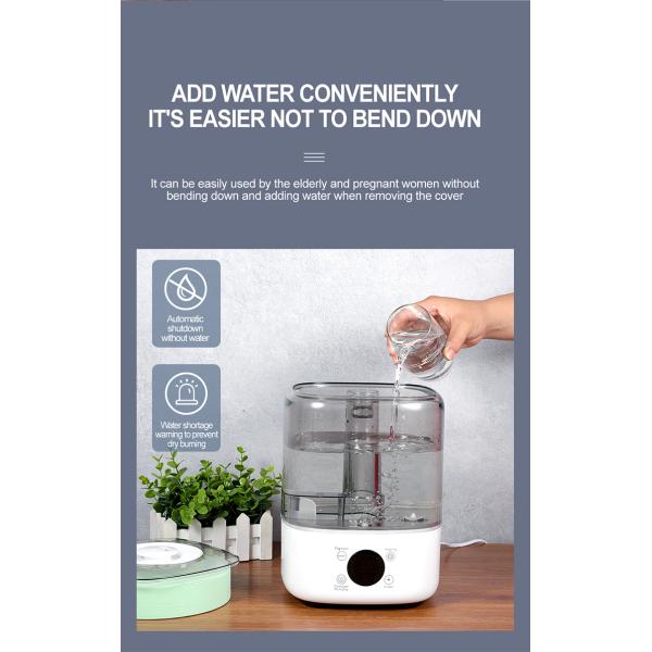 HOMEFISH Large Capacity Room Humidifiers BPA Free 230-380ml/H