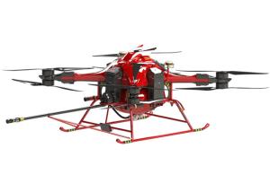 China Fire Fighting Drone with Dry Powder System &amp; Detection Function factory