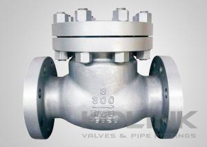 China Cast Steel Swing Check Valve , Class 150-1500 Non Return Valve WCB Flanged factory