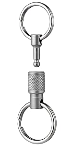 Titanium Small Pill Holder Keychain, Portable Pill Case Waterproof Pocket Pill Box Container Carrier To Hold Pills