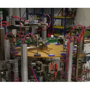 LED Bulb Automated Assembly Line PLC Control Bulb Assembly Machine