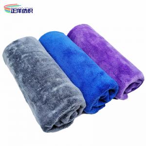 China 400GSM 50X60CM Reusable Cleaning Rags Microfiber Double Side Brushed Weft Terry Cloth Cleaning Towels on sale