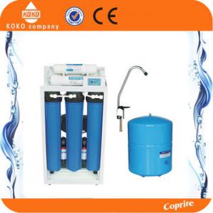 China 20 Inch Blue Home Water Filtration System Reverse Osmosis Tank  With Digital Display / Iron Shelf factory