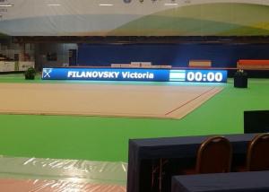 China 3840Hz  P6 Indoor Sports Perimeter Led Display Panel for Basketball Volleyball Game factory