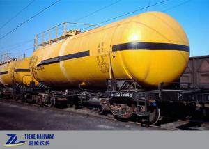 China 63 Ton Liquid Caustic Soda Railway Tanker Wagons For NaOH Liquid Alkali factory