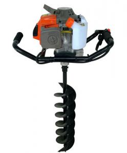 China 2 Stroke Gasoline Powered Earth ground hog post hole digger with Metal Material factory