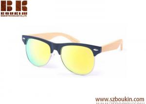 China TOP Sell Polarized bamboo temple sunglasses, custom bamboo and wooden sunglasses on sale