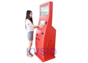 China Bill Validator Card Dispenser Kiosk 4096x4096 Resolution Touch Screen FCC Compliant on sale