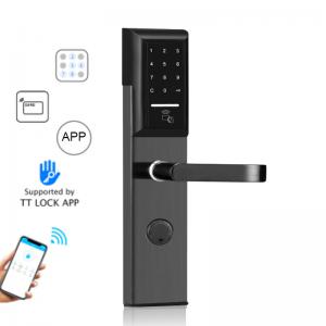 China Zinc Alloy Apartment Security Electronic Lock 35-50mm App Card Unlock on sale