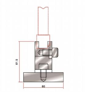 China Adjustment Press Brake Die Holder YS40.14 For Bending Machines factory