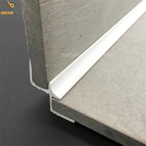 China 12mm White Internal Corner Tile Trim Plastic PVC Material For UV Board Connection factory
