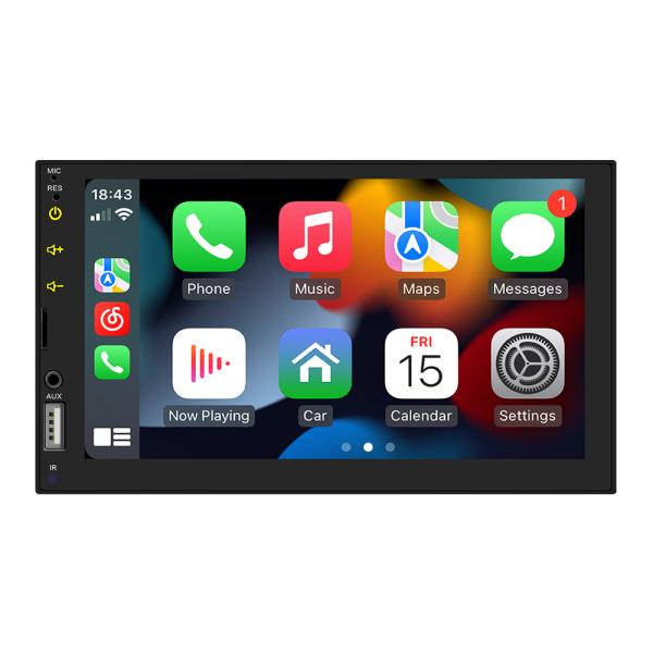 7 Inch Car for MP5 Player with for BT Wireless HD Rearview Camera CarPlay Android Auto Dashboard Radio Wired Dashboard Radio