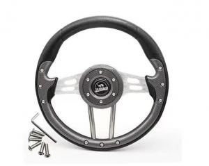 China PU Carbon Fiber Steering Wheel FAnti-Slip Or Golf Cart Icon I20 I40L I60L on sale