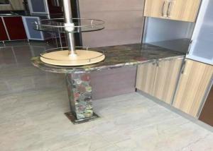 China Residencial Green Granite Countertops Kitchen Sink Countertop Top / Edges Polished factory