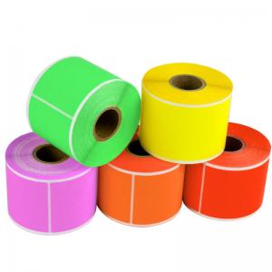 China Thermal Paper Self Adhesive Sticky Labels Test And Tag Heat Resistant Anti Fake on sale