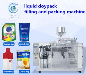 China Washing Liquid Stand-Up Pouch Packing Machine Detergent Packing Machine Shampoo Zipper Bag Automatic Packaging Machine factory