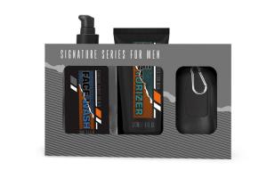 China 3pcs Mens Grooming Gift Sets includes 250ml Body wash, 177ml Fac Moisturizer, Quick-dry Towel on sale
