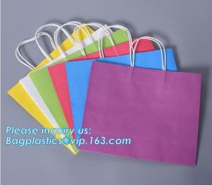 China Eco Retail Packaging Recyclable Kraft Paper Gift Bags Natural Tote  Retail, Party, Craft, Gifts, Wedding, Recycled, Bus factory