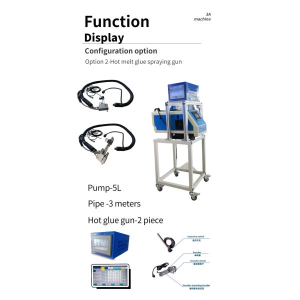 CQT-900 Automatic Adhesive Head Spray Gun Cardboard Box Gluing Machine for Box Making