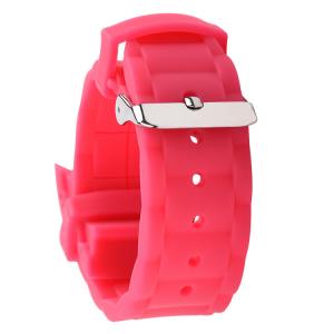 China Unisex Silicone Rubber Watch Strap Bands Curved End 20mm factory