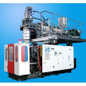 Buy cheap Adopt accumulator die head extrusion blow molding machine 20L chemical tank from wholesalers