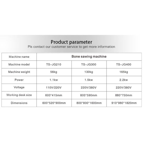 Tengsheng Bonesaw Meat Processing Machine Meat Bone Cutting Decompound
