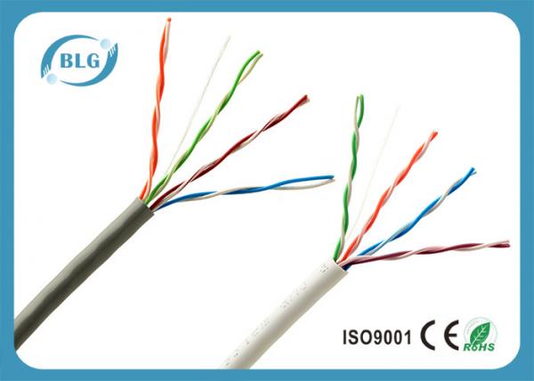 China Indoor Cat5e Lan Cable PVC LSZH Jacket For 1000 Base - T Gigabit Ethernet factory