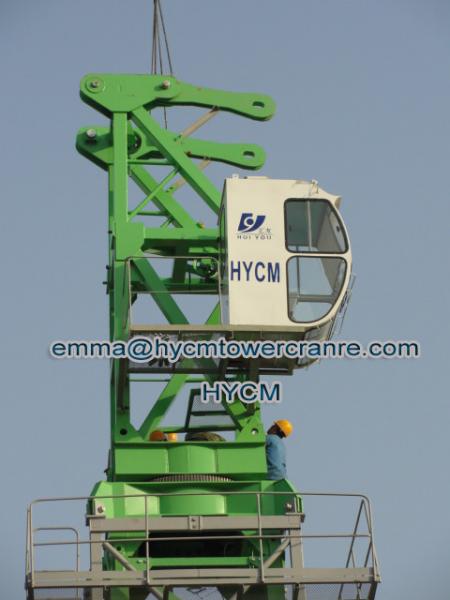 China PT6518 Top Flat Crane Tower 10tons 3m Potain Mast Sections Cost factory