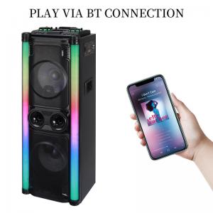 China Super Bass LED Party Bluetooth Speaker Box Powerful Sound Double 10 Inch on sale