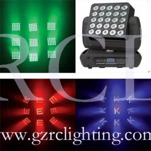 China 25pcs Disco Stage Lights 10w Rgbw 4in1 Led Matrix Blinder Led Moving Head Light on sale