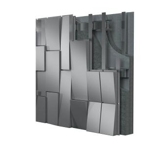 China Art Decorative Aluminum Wall Panels Soundproof Aluminum Cladding Wall factory