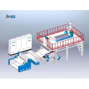 China Jwell Single Screw Face Mask PP Melt Blown Non Woven Fabric Machine on sale