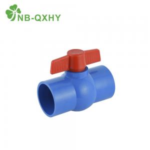 China 1/2 Inch to 6 Inch Blue Thailand PVC Ball Valve for Water Supply Customized Request factory