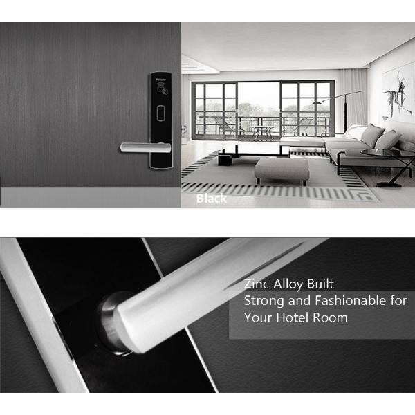 Durable IC Card Keyless Front Door Lock , Hotel Key Card Door Lock System