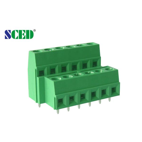 5.08mm Pitch Double Levels PCB Terminal Block with 300V 10A Rating and Double