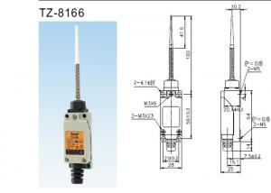 China Tend TZ-8166 Model Rigid Tend Brand Limit Switch Nylon Type With Double Spring Mechanism factory