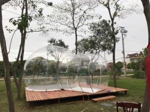 China Hotel Clear Inflatable Bubble Tent , Outdoor Inflatable Transparent Tent For Camping factory