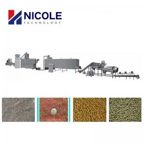 China 100 - 1000kg/h Fish Feed Production Line Sinking Fish Pellet Making Machine factory