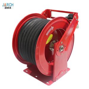 China Heavy Duty Retractable Hose Reel Dual Pedestal With Long Life Drive Spring reel drums on sale